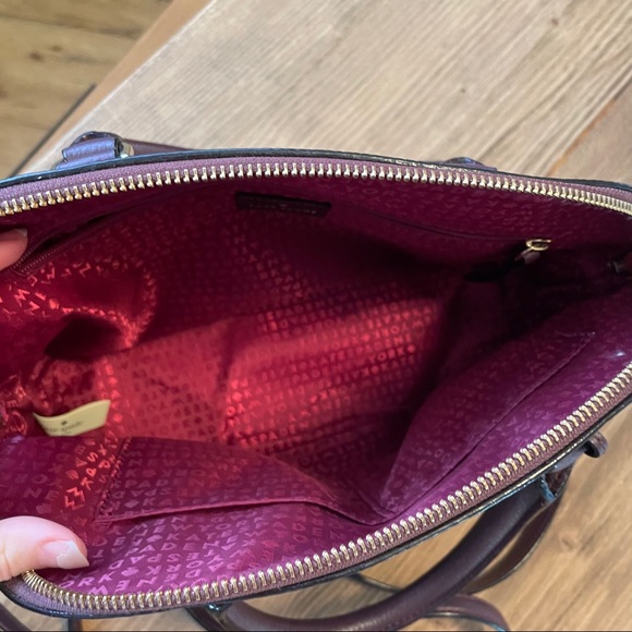 Burgundy Kate Spade Crossbody Satchel - Picture 8 of 8